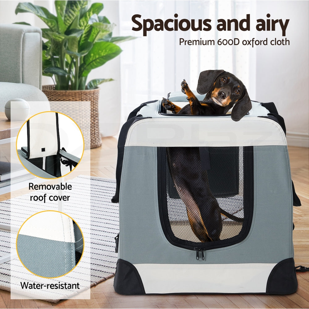 i.Pet Pet Soft Crate Carrier Dog Cat Travel Portable Bag Large Puppy Kennel Cage