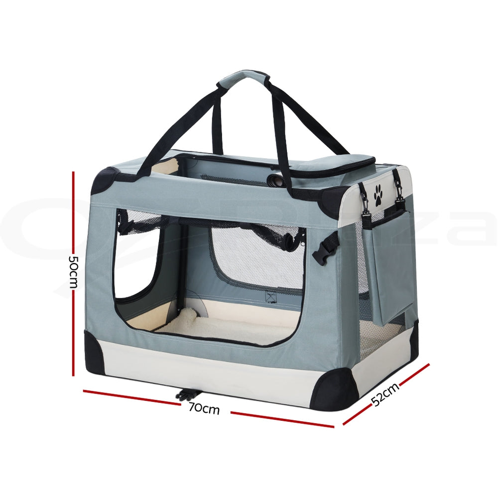 i.Pet Pet Soft Crate Carrier Dog Cat Travel Portable Bag Large Puppy Kennel Cage