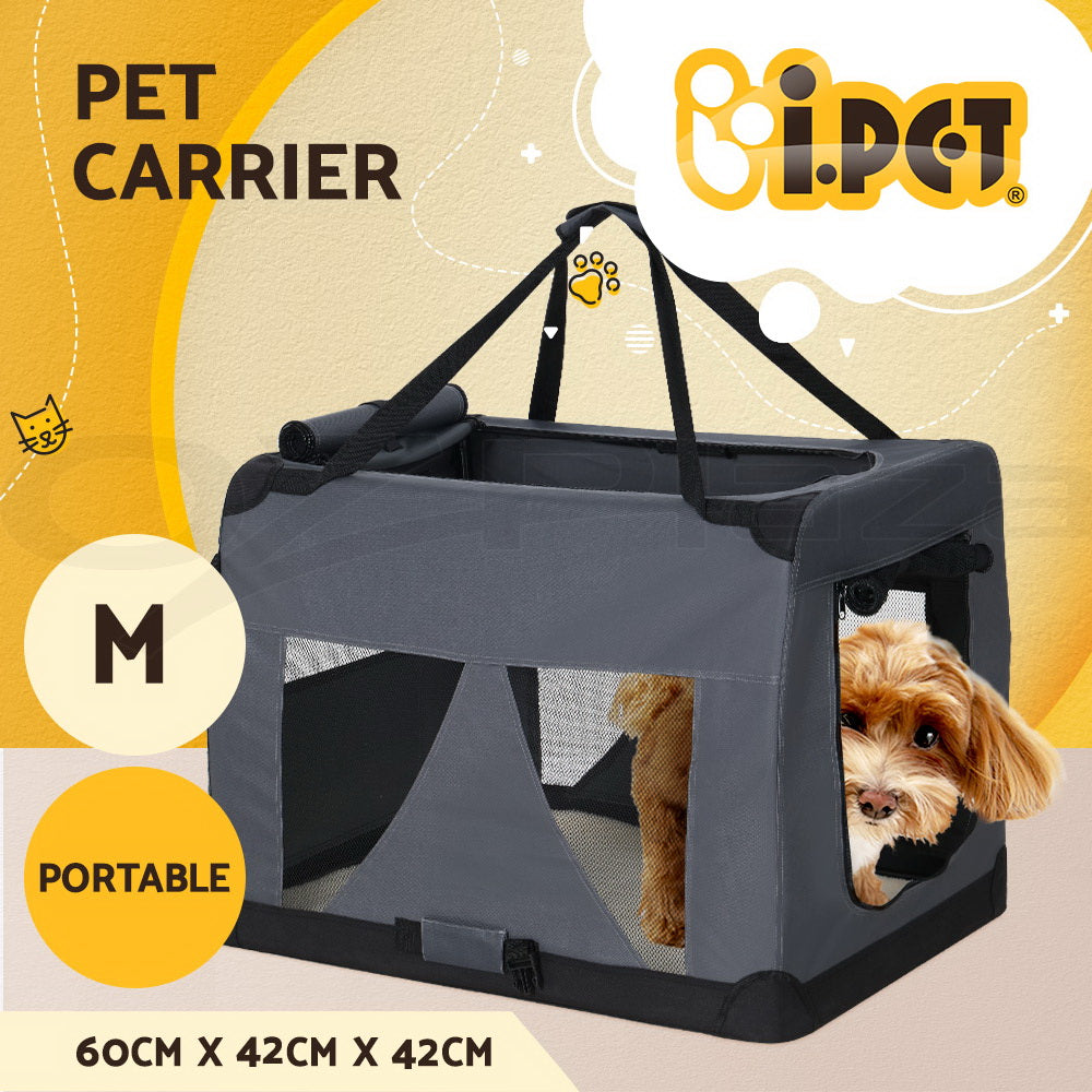 i.Pet Pet Soft Crate Carrier Dog Cat Travel Portable Bag Large Puppy Kennel Cage