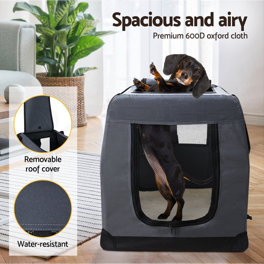 i.Pet Pet Soft Crate Carrier Dog Cat Travel Portable Bag Large Puppy Kennel Cage