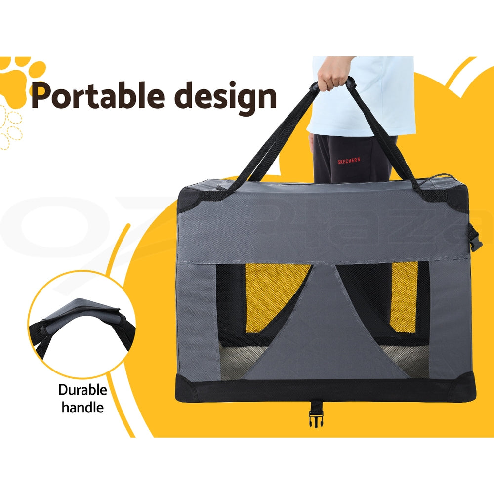 i.Pet Pet Soft Crate Carrier Dog Cat Travel Portable Bag Large Puppy Kennel Cage