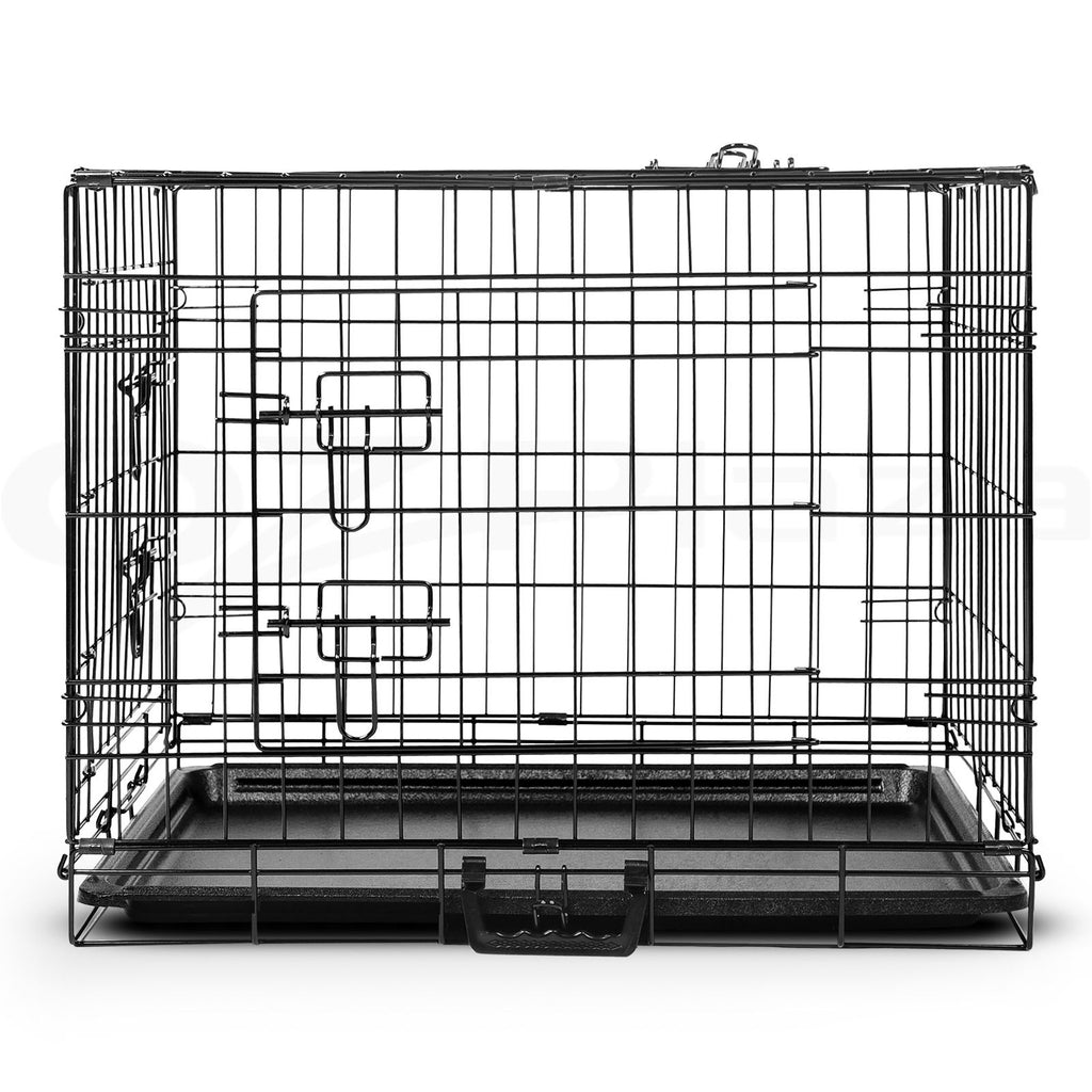 Dog Cage Crate Metal Kennel Cat Playpen Large 24–48"