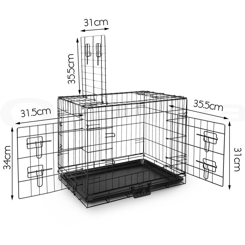 Dog Cage Crate Metal Kennel Cat Playpen Large 24–48"