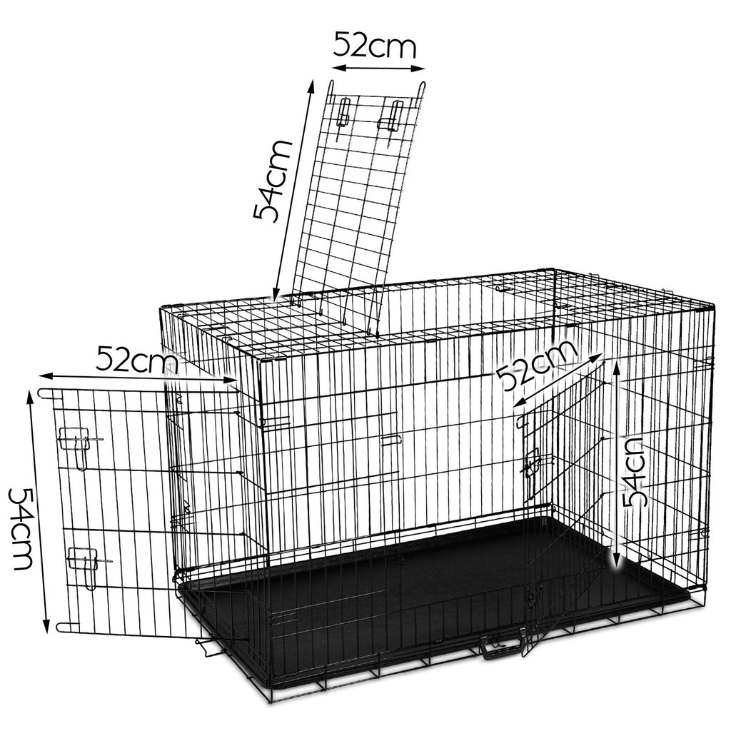 Dog Cage Crate Metal Kennel Cat Playpen Large 24–48"