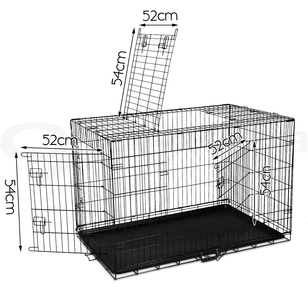 Dog Cage Crate Metal Kennel Cat Playpen Large 24–48"
