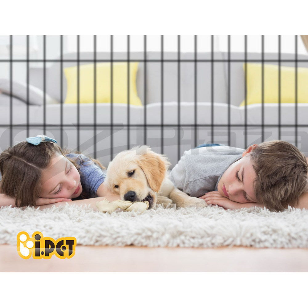 8 Panel Foldable Metal Dog Puppy Playpen Enclosure