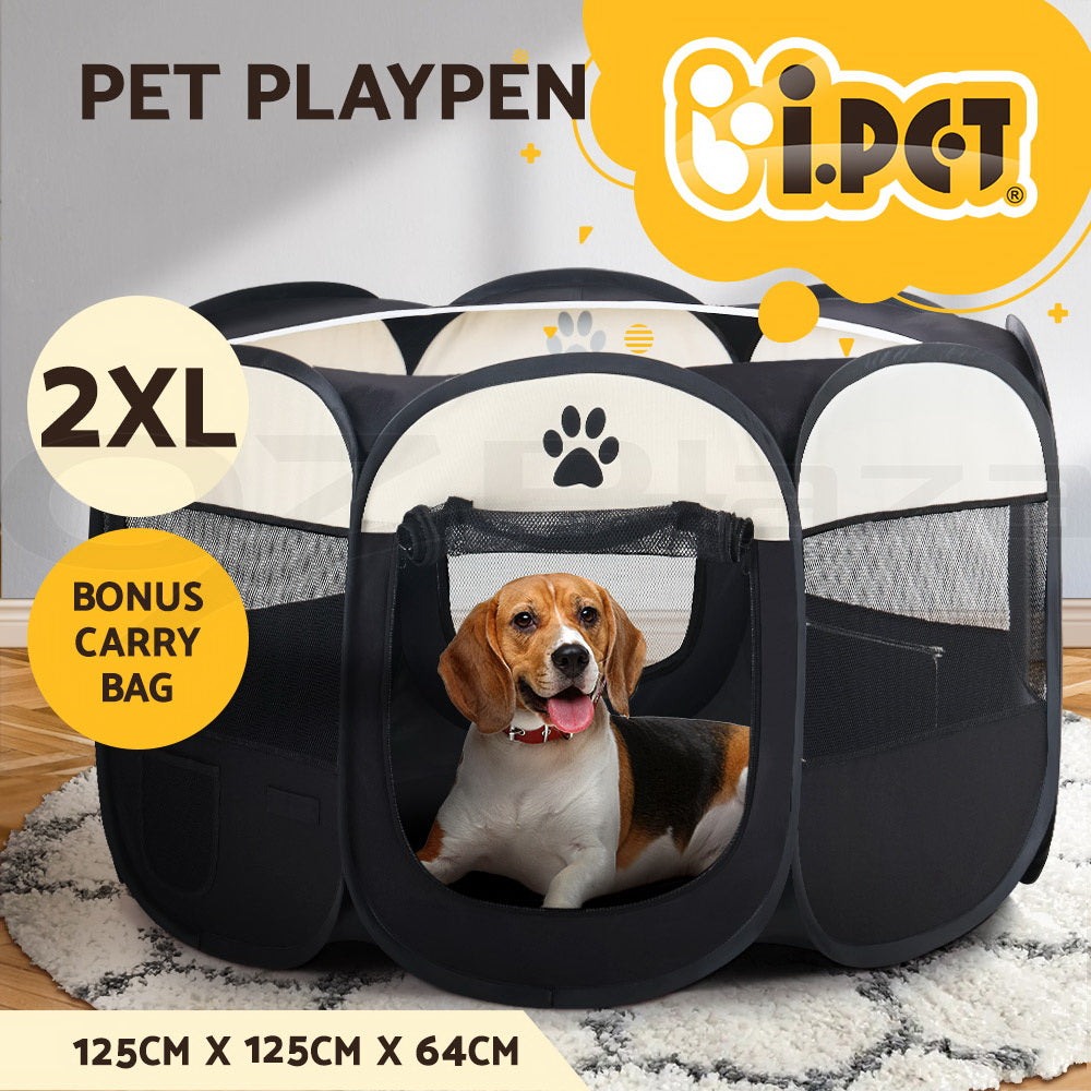 8 Panel Foldable Metal Dog Puppy Playpen Enclosure