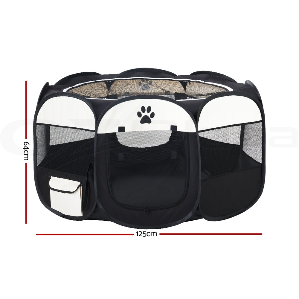8 Panel Foldable Metal Dog Puppy Playpen Enclosure
