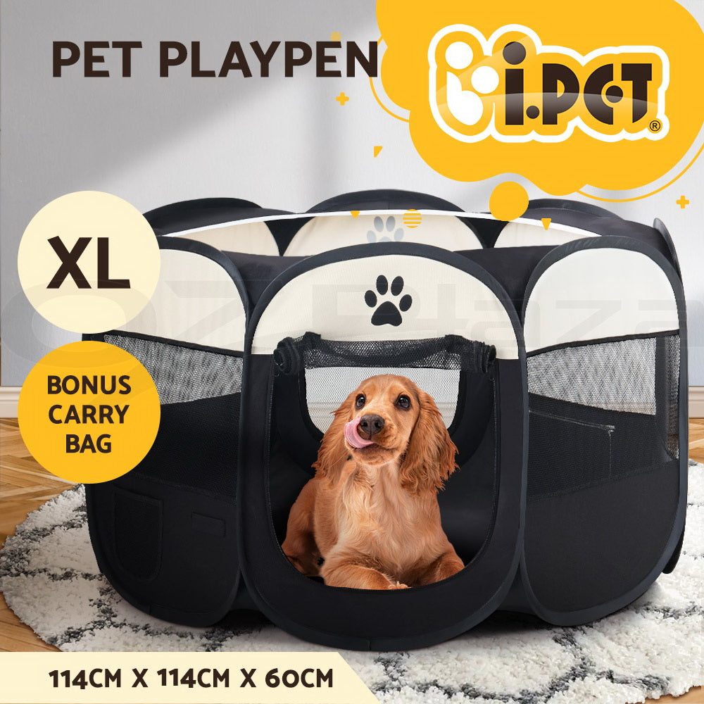 8 Panel Foldable Metal Dog Puppy Playpen Enclosure