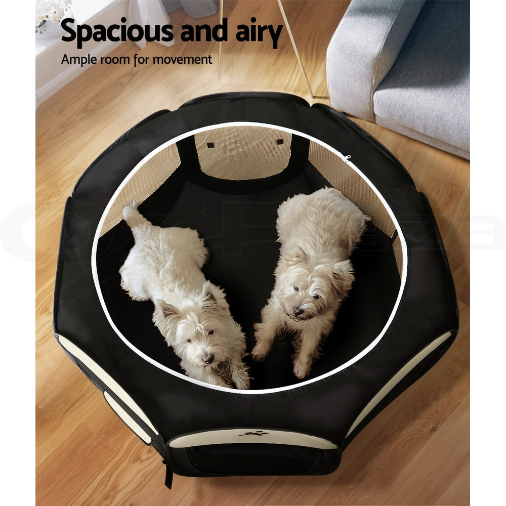 8 Panel Foldable Metal Dog Puppy Playpen Enclosure