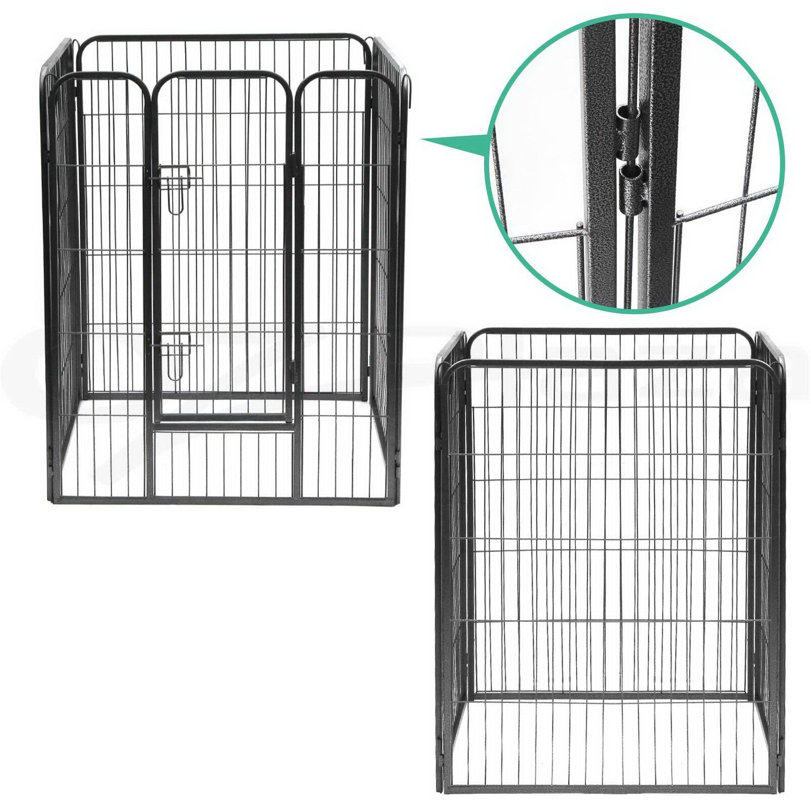8 Panel Foldable Metal Dog Puppy Playpen Enclosure