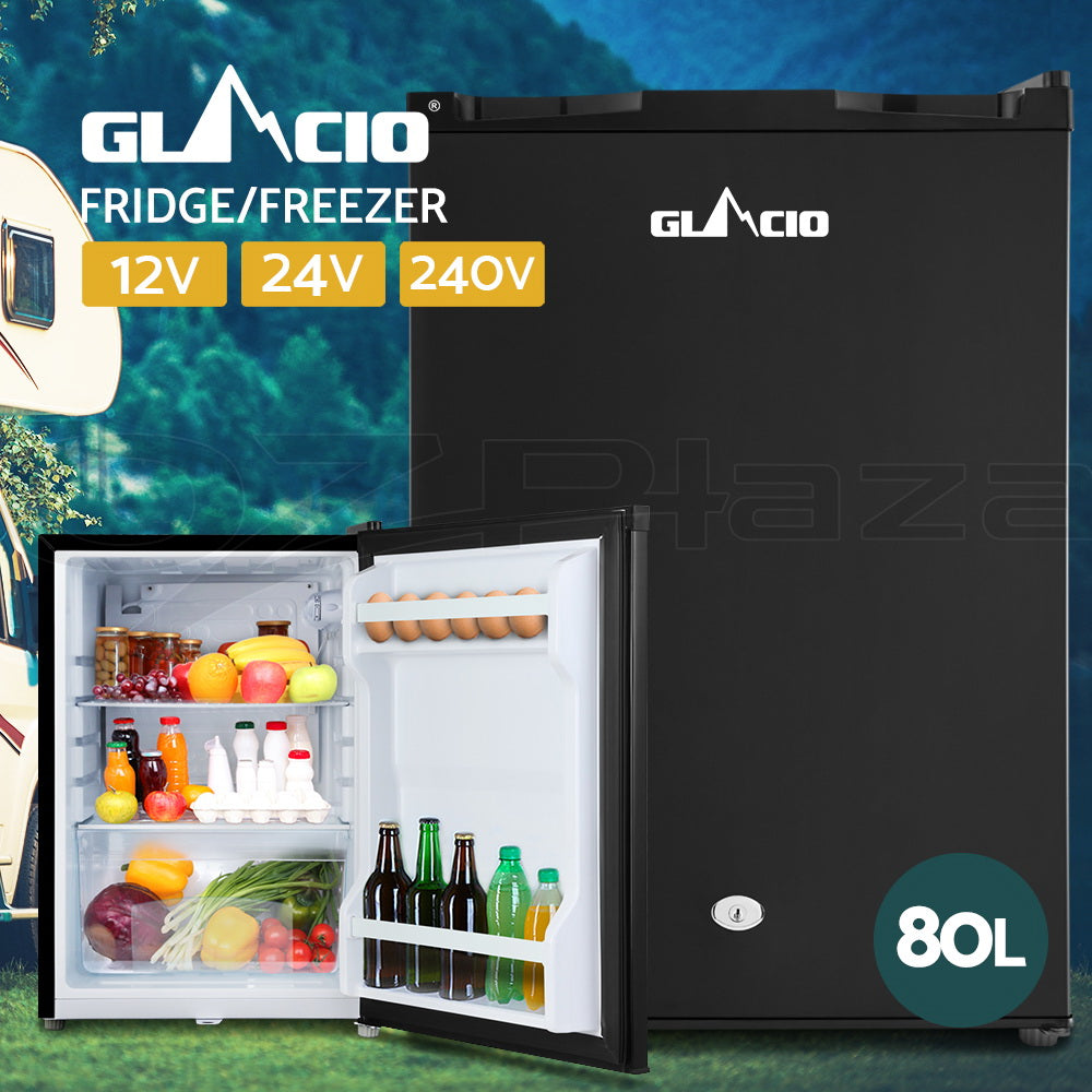 80–95L Portable Bar Fridge Freezer 12V/24V/240V Camping Caravan