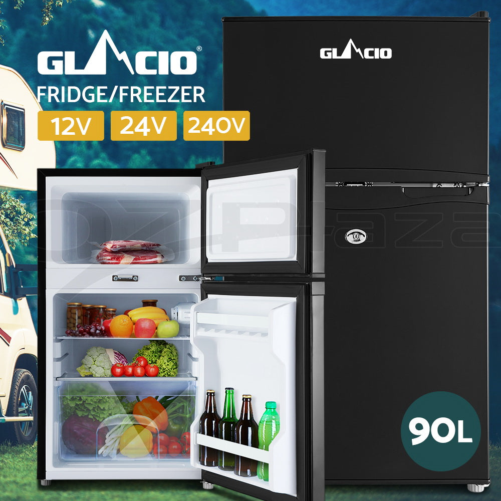 80–95L Portable Bar Fridge Freezer 12V/24V/240V Camping Caravan