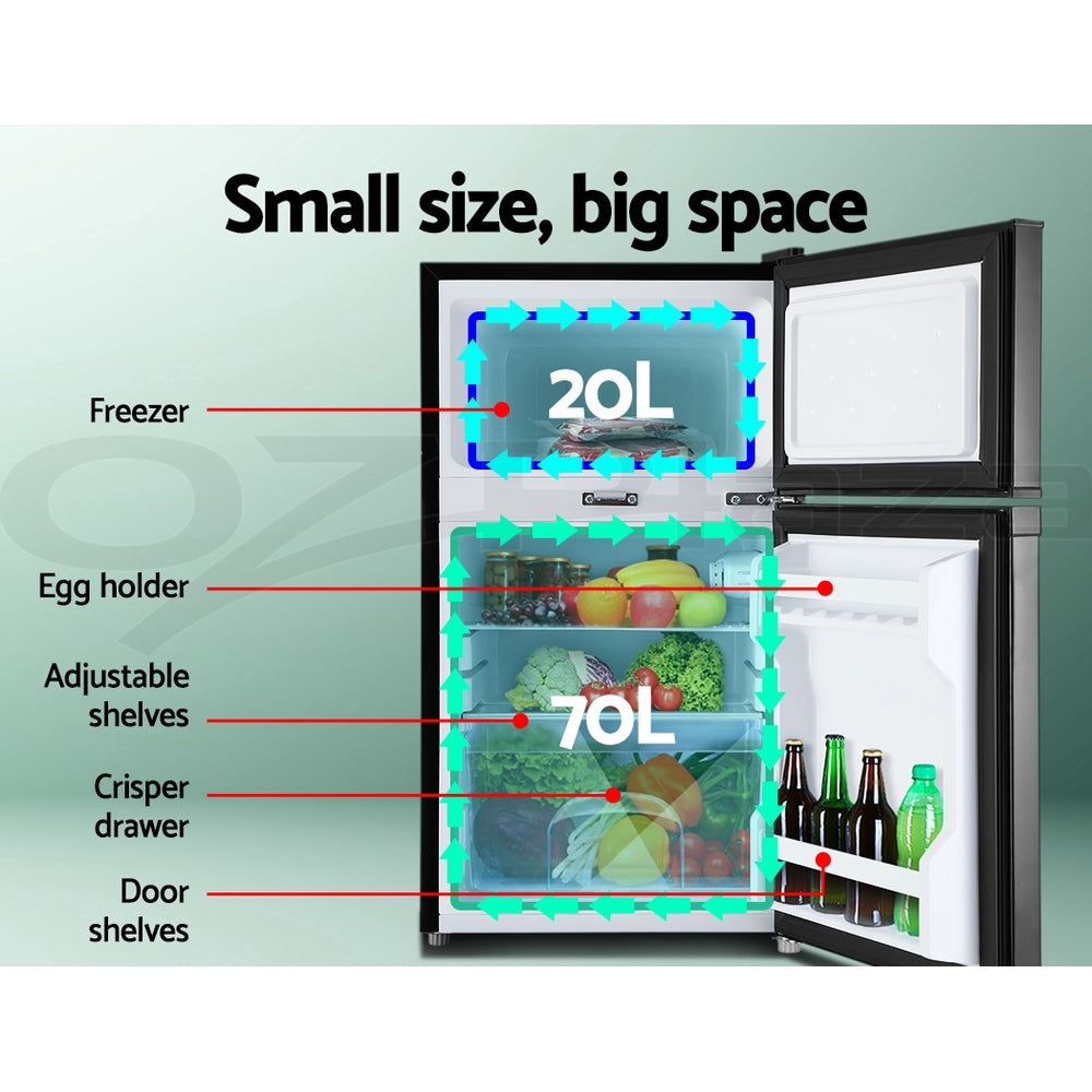 80–95L Portable Bar Fridge Freezer 12V/24V/240V Camping Caravan
