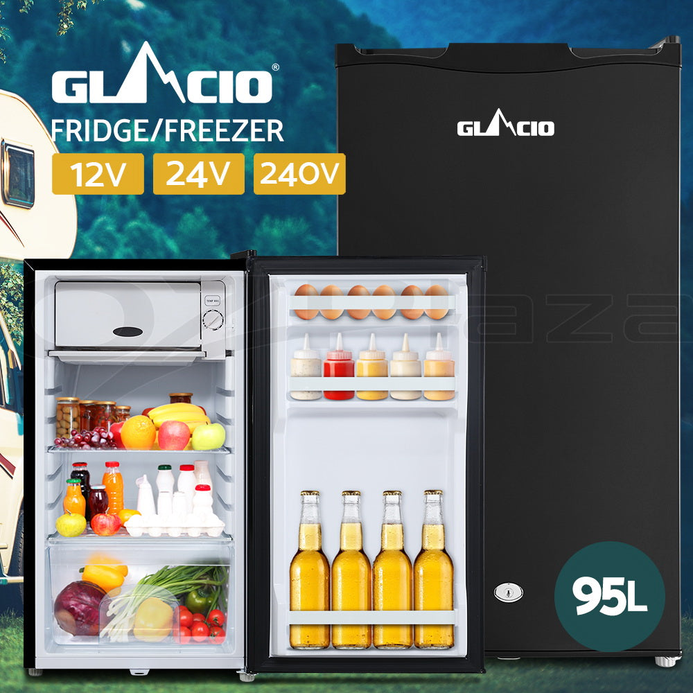 80–95L Portable Bar Fridge Freezer 12V/24V/240V Camping Caravan