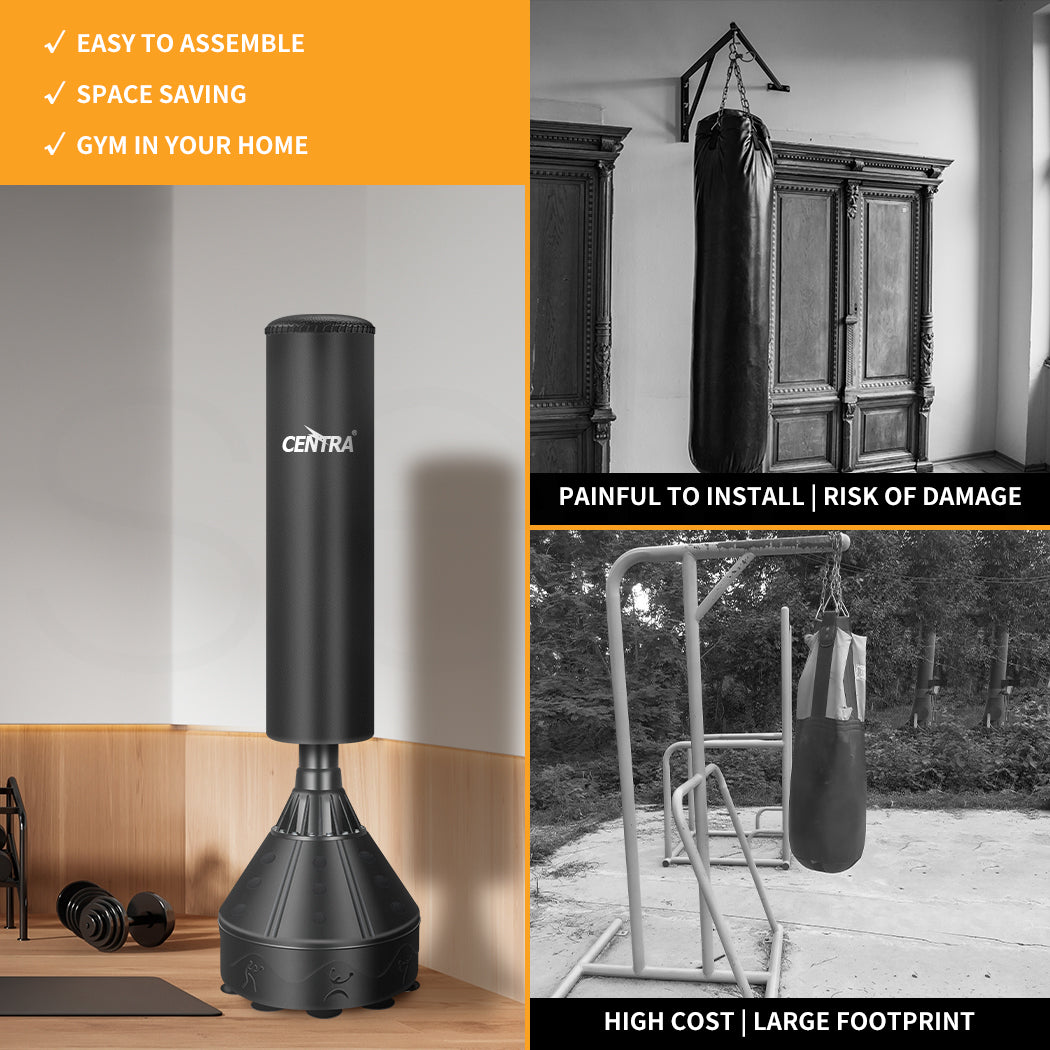Centra Freestanding Boxing Bag – Speed & Kick Heavy Leather Gym Trainer