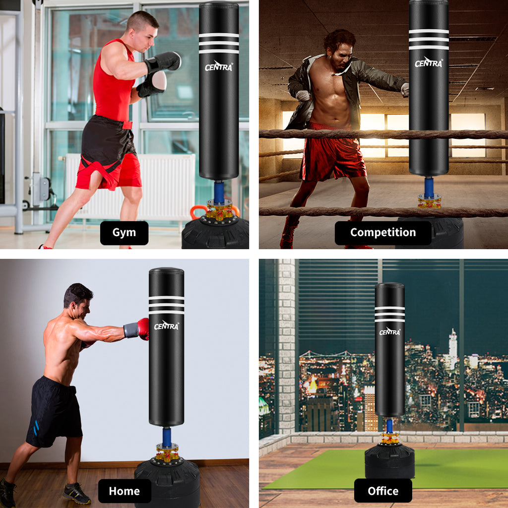 Centra Freestanding Boxing Bag – Speed & Kick Heavy Leather Gym Trainer