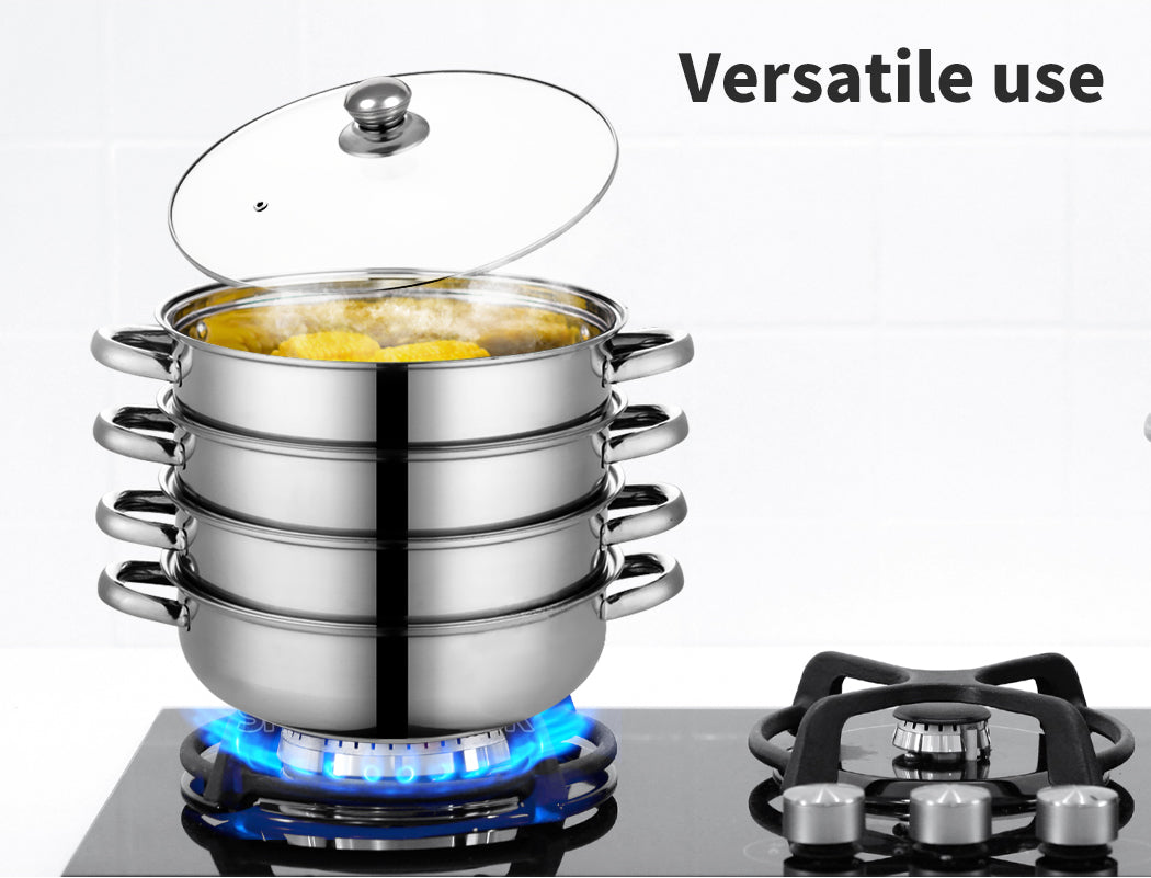 3/4 Tier Steamer Pot – Toque Stainless Steel Kitchen Cookware