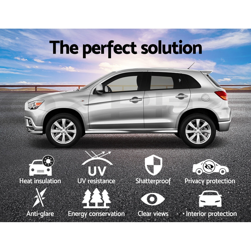 Giantz Window Tint Film Black Roll VLT 5% 15% 35% Car Home 76cmX7m Tinting Tools