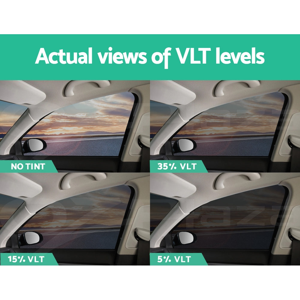 Giantz Window Tint Film Black Roll VLT 5% 15% 35% Car Home 76cmX7m Tinting Tools