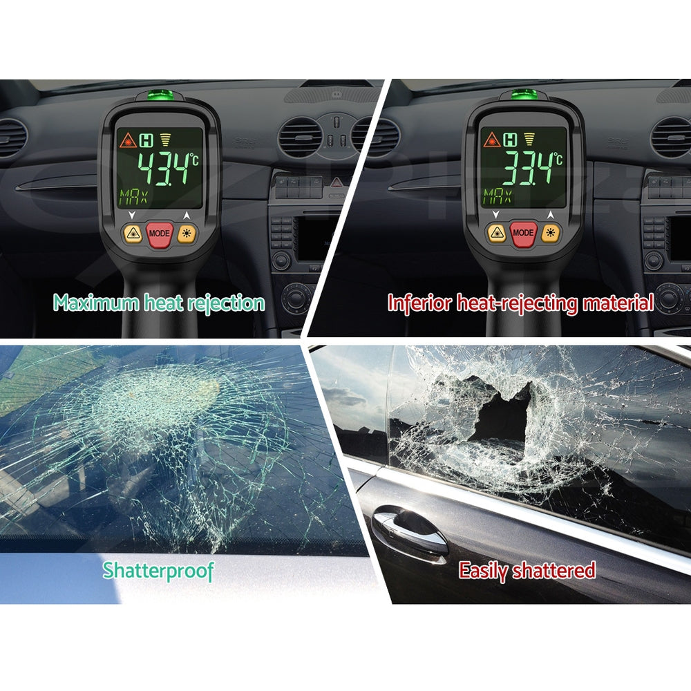 Giantz Window Tint Film Black Roll VLT 5% 15% 35% Car Home 76cmX7m Tinting Tools