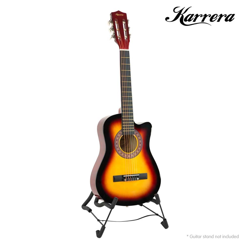 Karrera Kids Acoustic Guitar 1/2 Size Cutaway Wooden Design