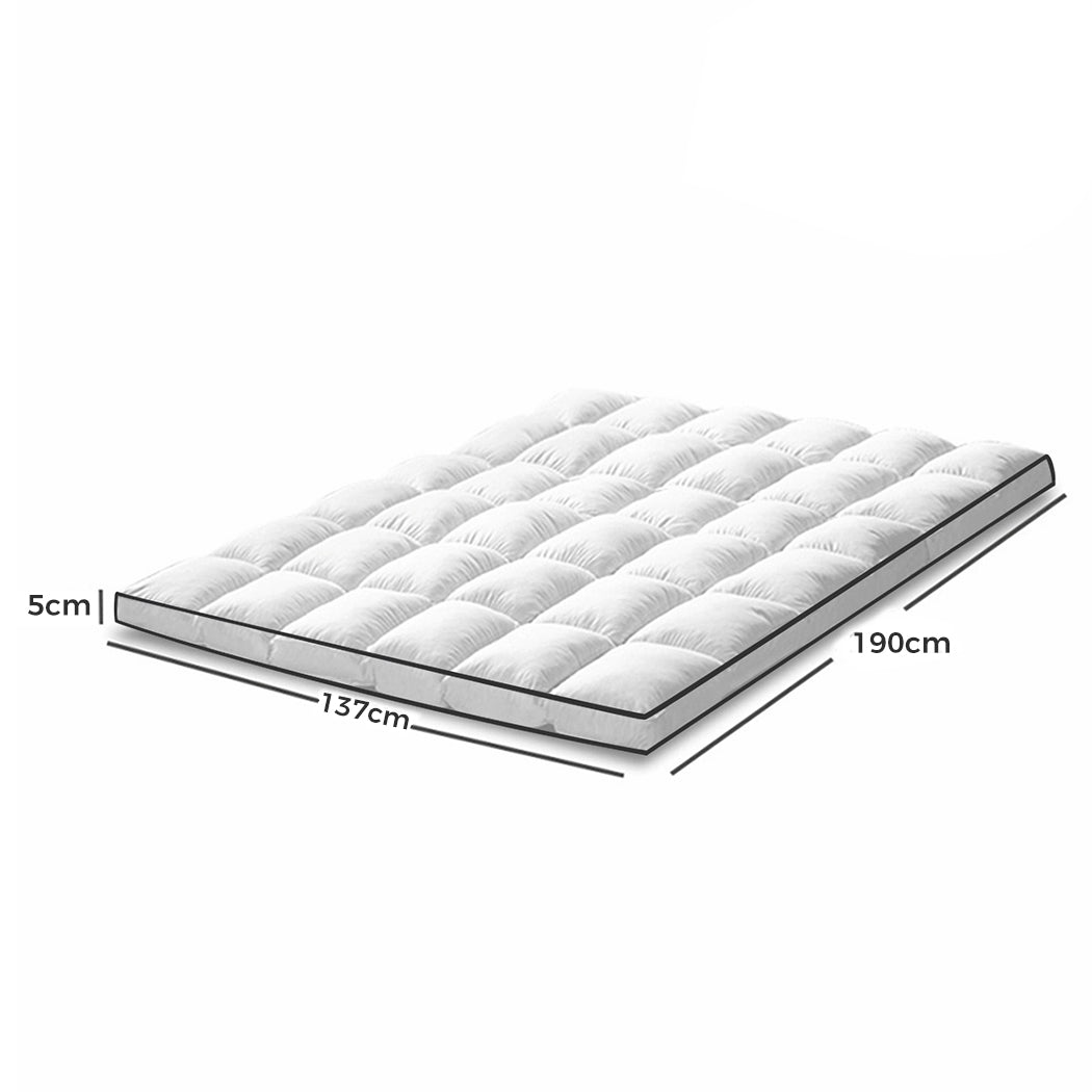 Dreamz Mattress Topper – Pillowtop Luxury Bed Mat Protector Cover