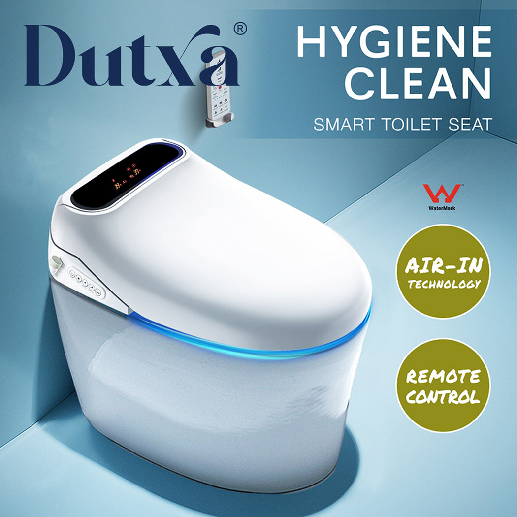 Electric Bidet Toilet Seat – LED Night Light, Remote & Antibacterial