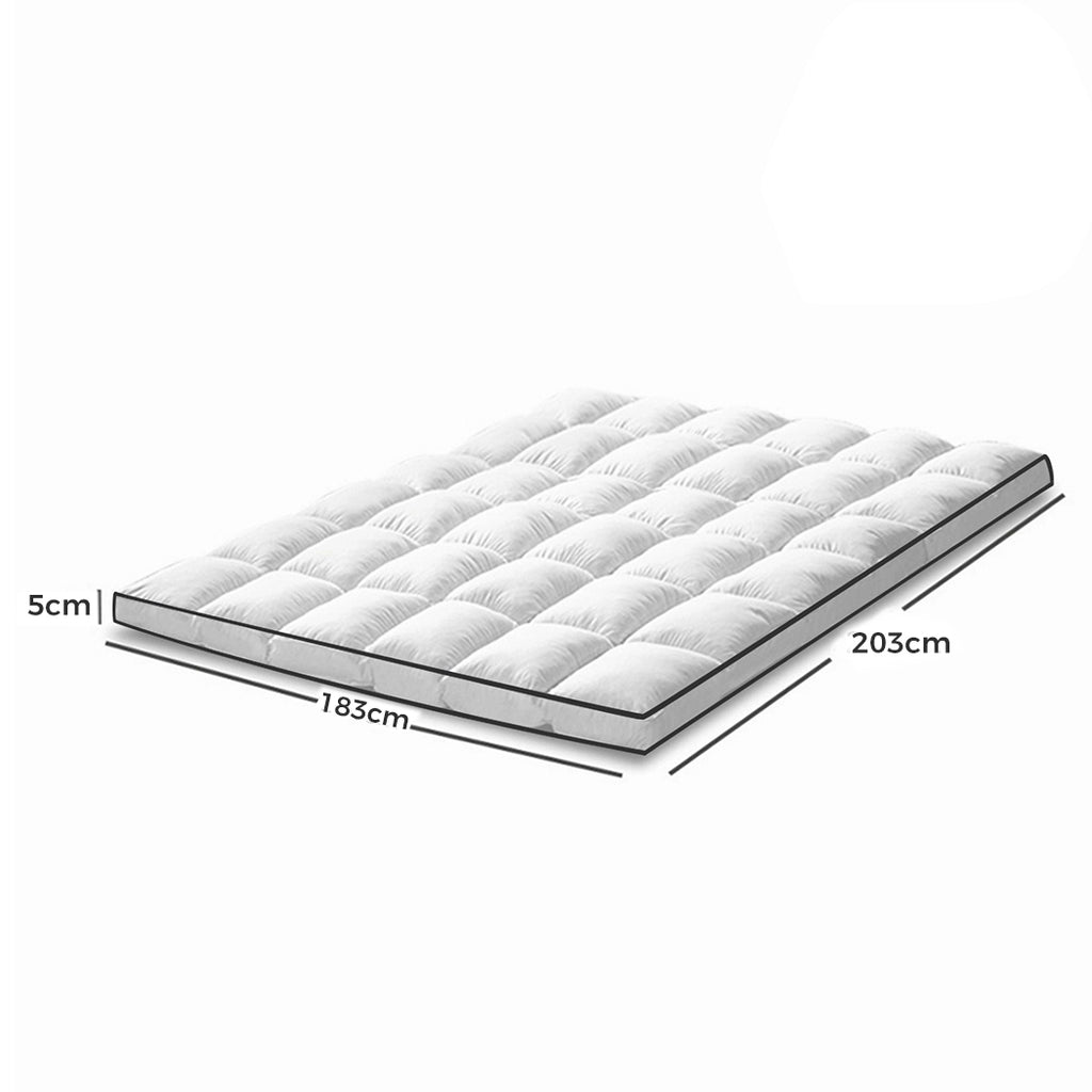 Dreamz Mattress Topper – Pillowtop Luxury Bed Mat Protector Cover