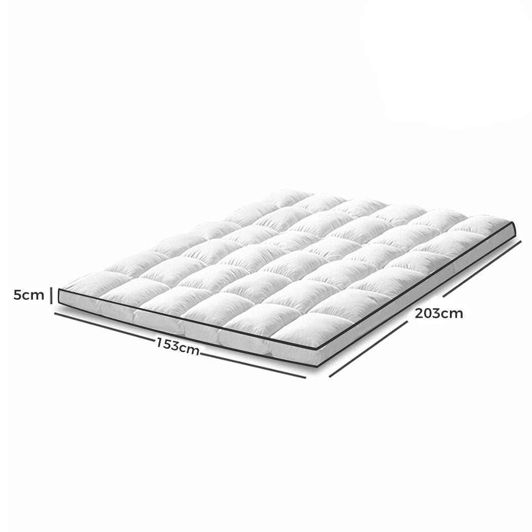 Dreamz Mattress Topper – Pillowtop Luxury Bed Mat Protector Cover