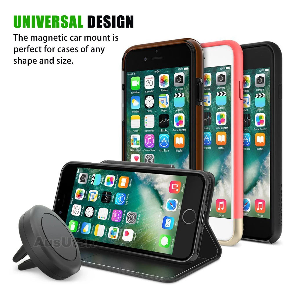 2x Universal Magnetic Car Phone Holder Mount Stand iPhone 17 Pro Max Samsung S25