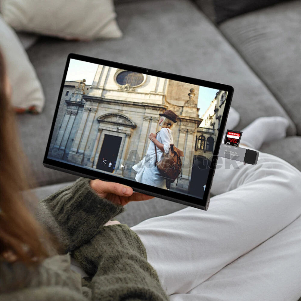 USB-C OTG Adapter SD TF Micro Card Reader For iPhone Samsung MacBook PC Laptop