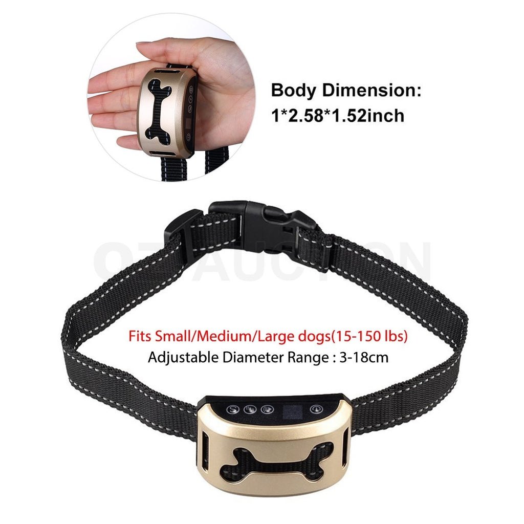 Dog Bark Collar Automatic Anti-Barking Control Rechargeable Pet