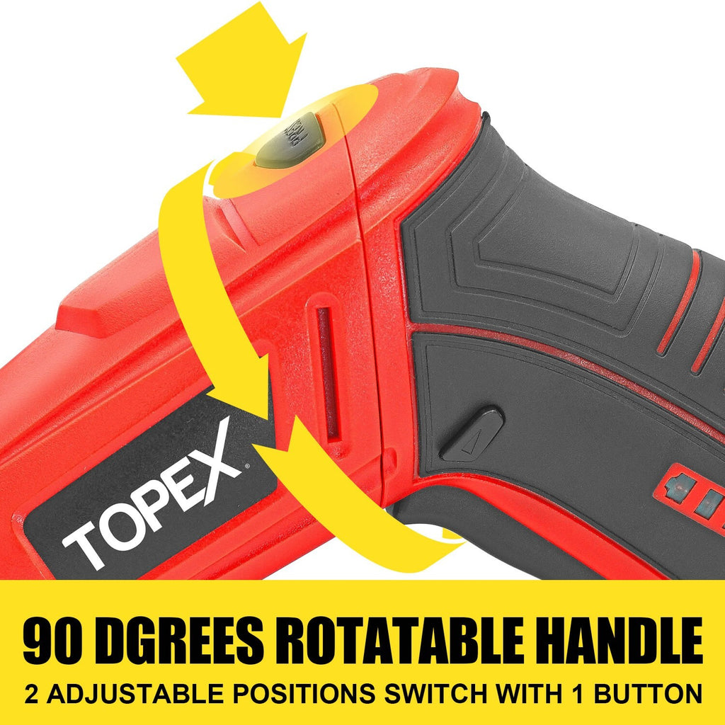 82pc Cordless Electric Screwdriver Set – 4V Max with CRV Bits