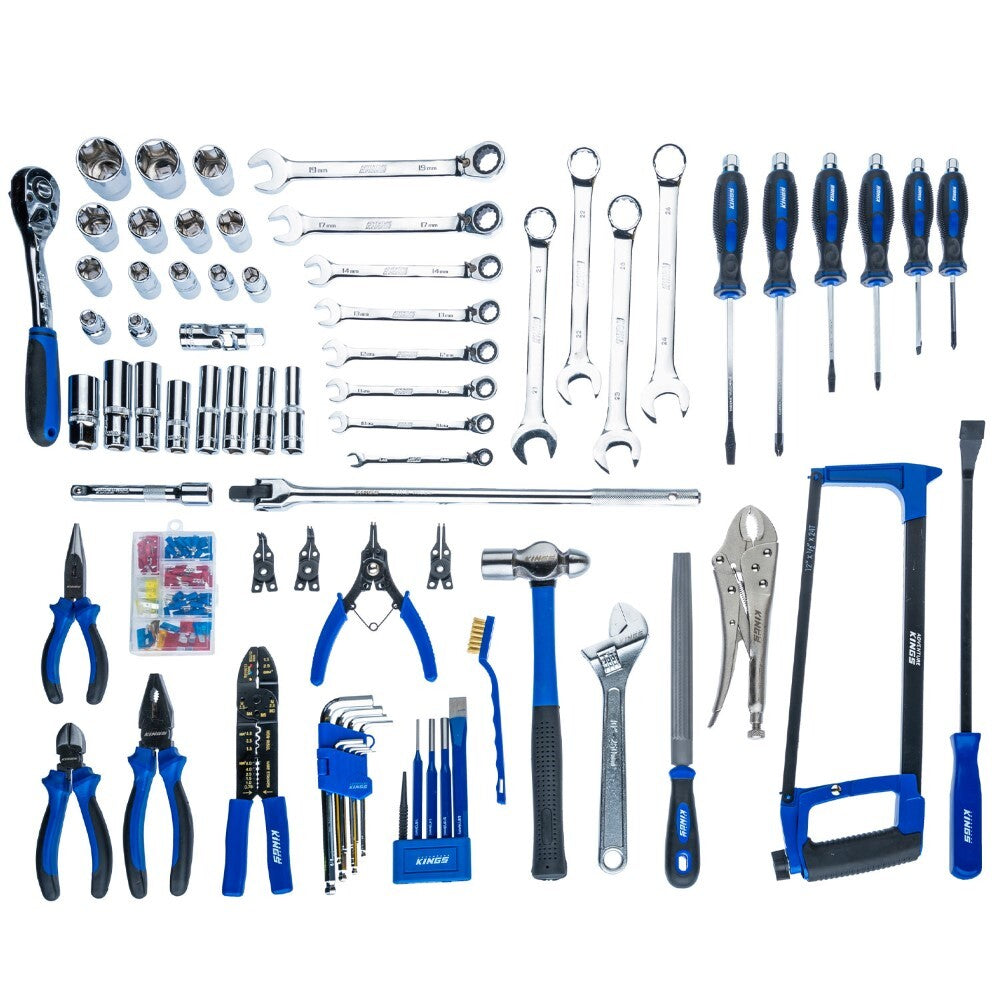 Adventure Kings 174 Pieces Complete Bush Mechanic Toolkit Spanner Socket Plier