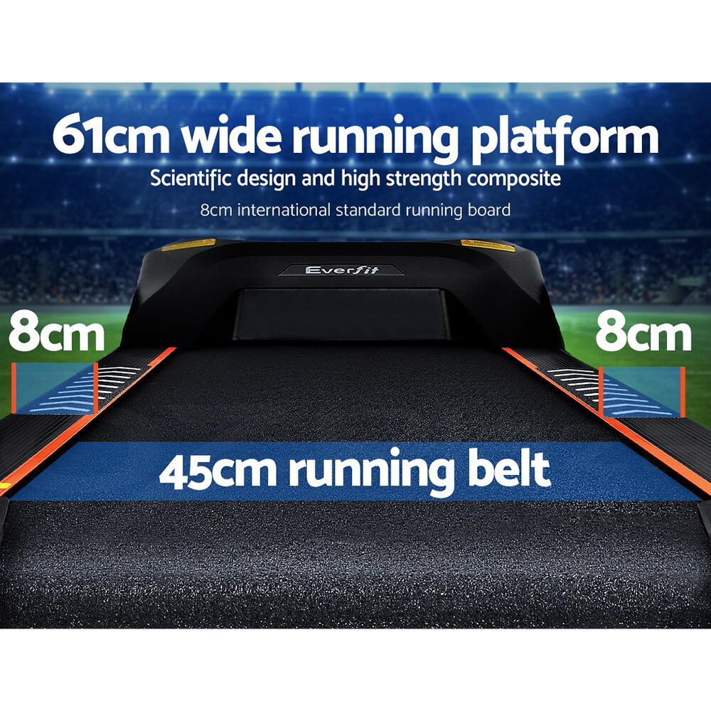 Electric Treadmill Auto Incline Home Gym Fitness 450mm