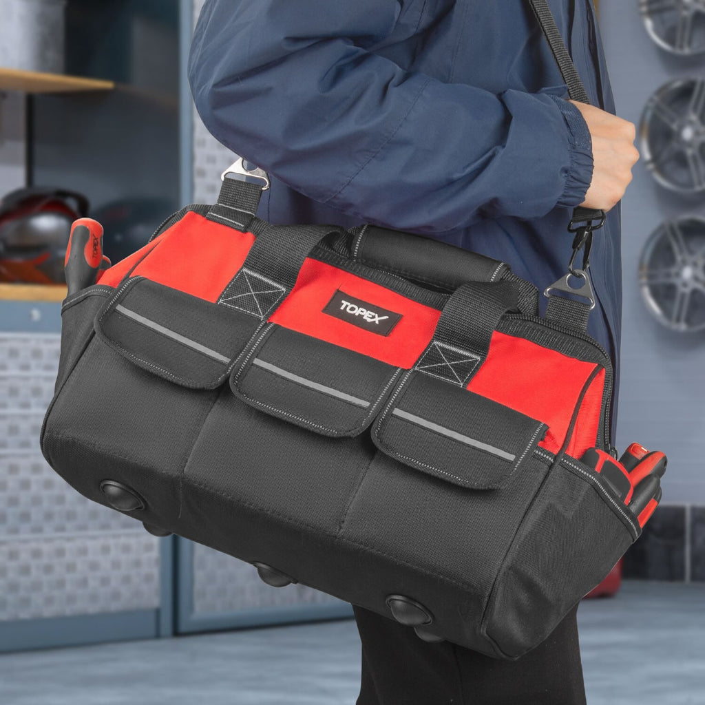 16" Tool Bag – Multi-Pocket Organizer with Adjustable Strap