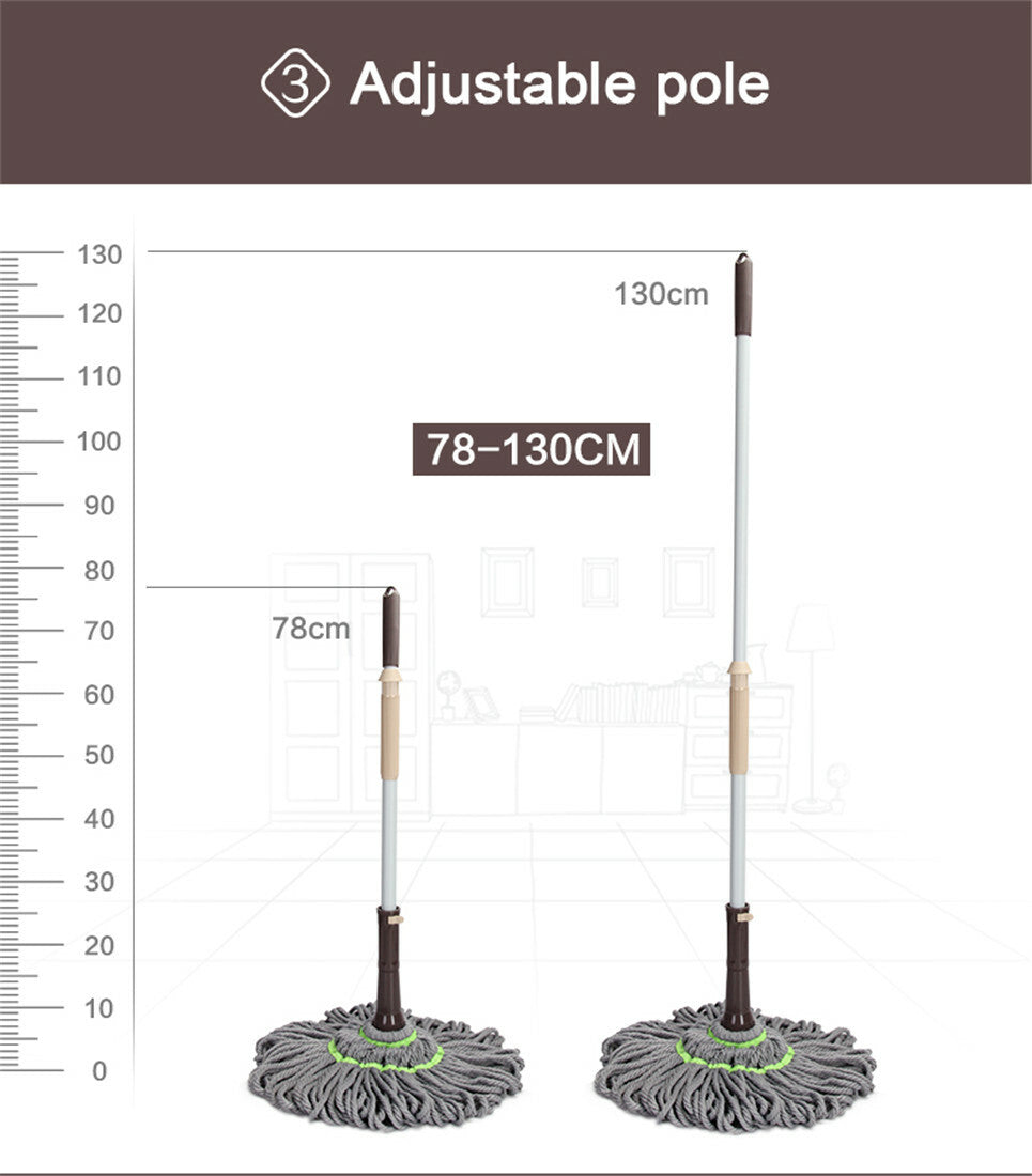 Torque Hands-Free Mop – Microfiber Twisting Mop for Hardwood & Tile