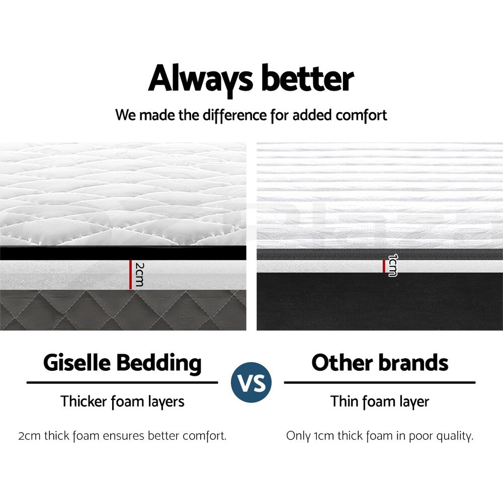 Bedding 16cm Tight Top Mattress Bonnell Spring Medium Firm Single