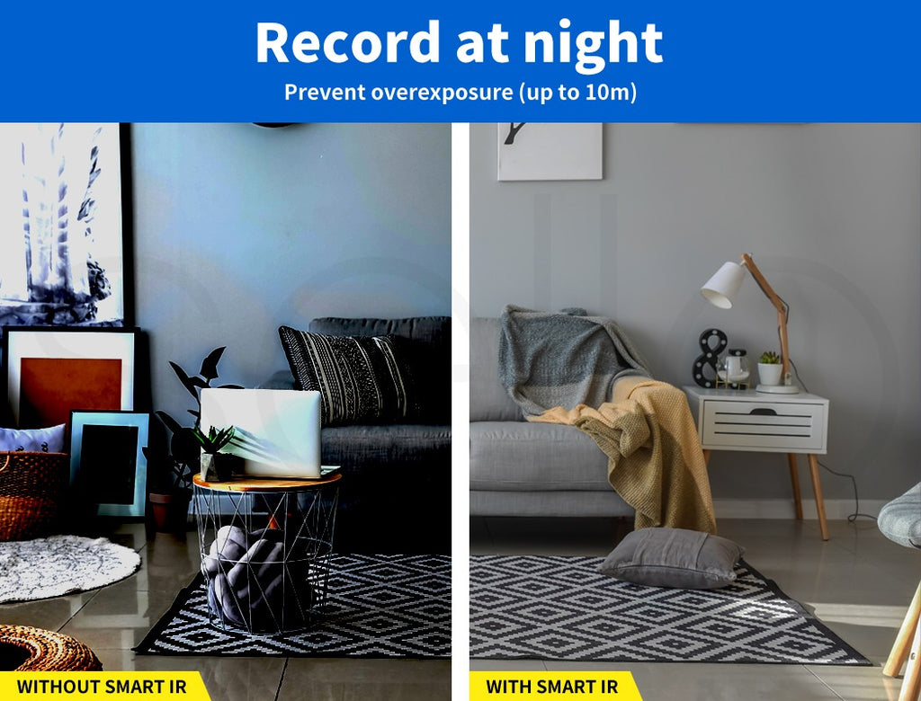 Home Security Camera – Wireless Indoor/Outdoor WiFi CCTV 360° Monitor C6N