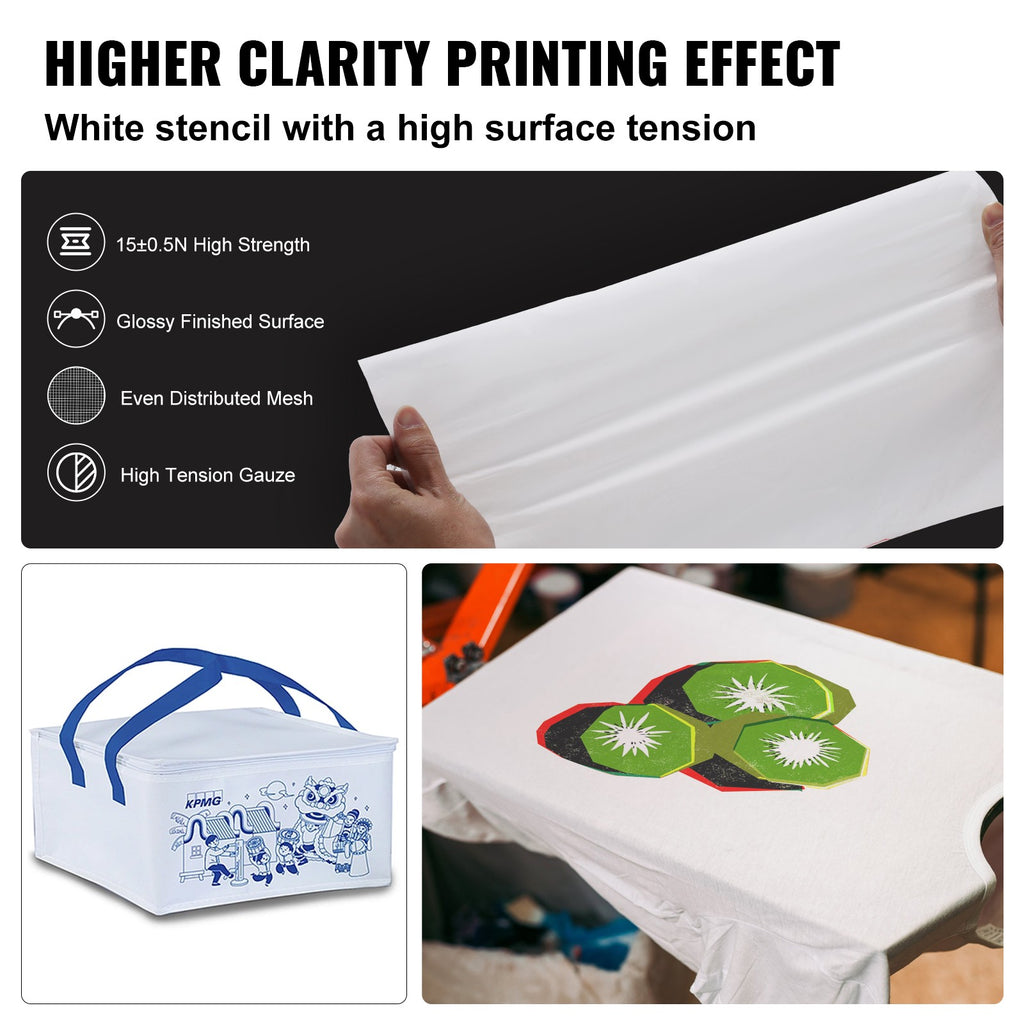 Uimoso Screen Printing Silk Screen Printing Frame 16x20in 110 Count Mesh 6pcs