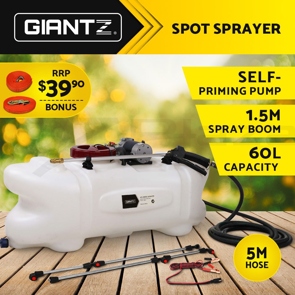 60L Spot Weed Sprayer 12V Pump Tank 1.5m Boom Farm