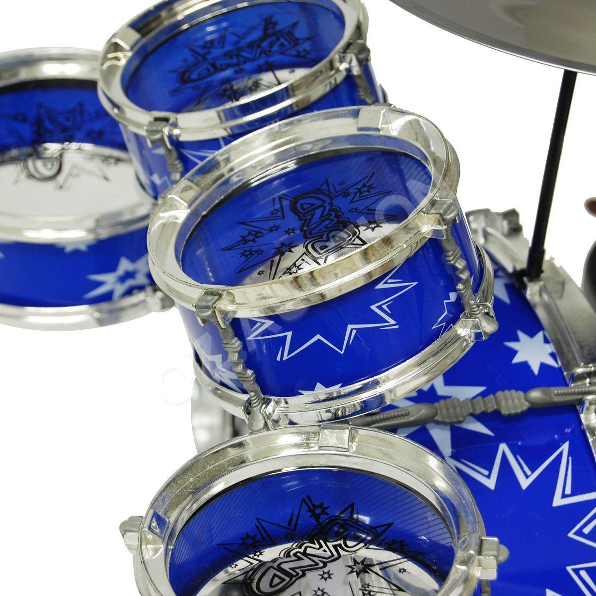 Kids Junior Drum Kit Music Set Mini Big Band Jazz Play Toy