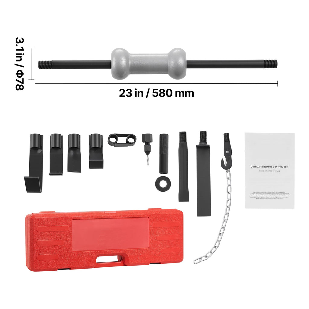 Uimoso 13 PCS Dent Puller Kit Slide Hammer Tool Set Hub Bearing Auto Body Repair