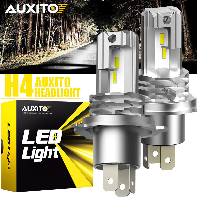 AUXITO H4 LED Headlight Bulbs 6500K White Performance Dual Beam