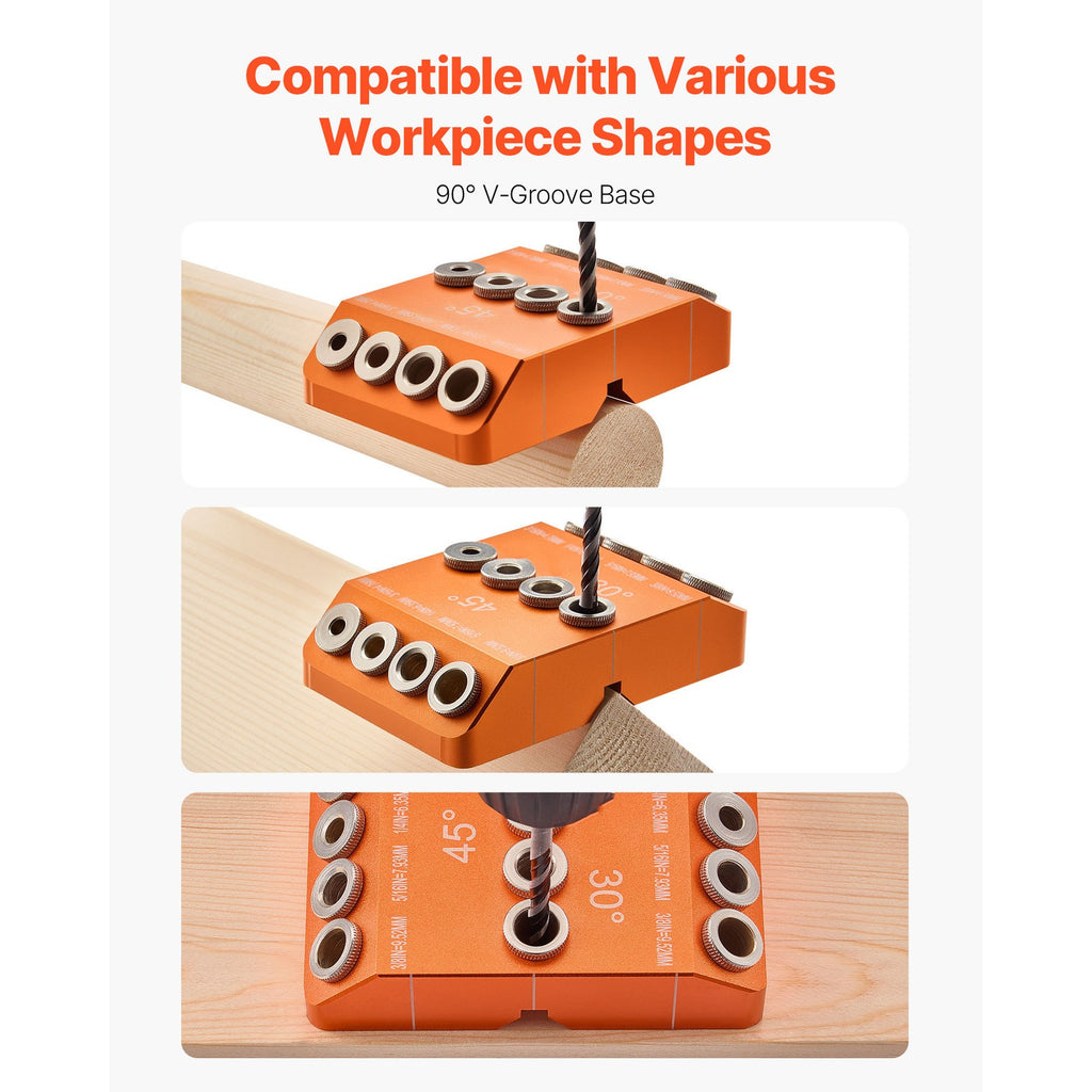 Uimoso Portable Drill Guide Jig for 30/45/90 Degree Precision Angled Drilling