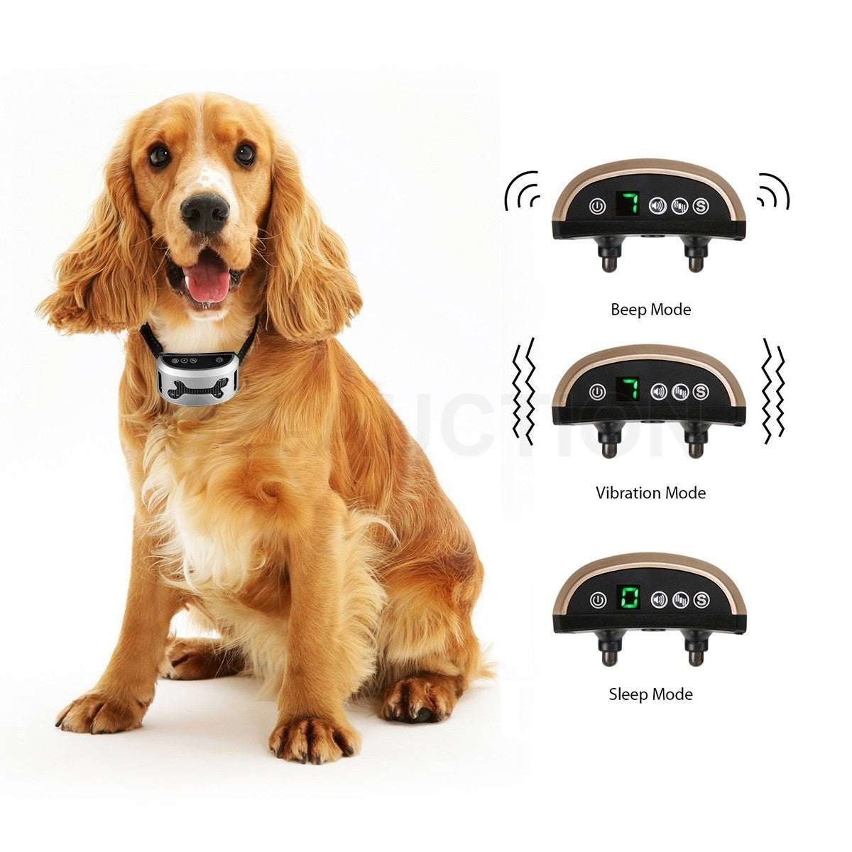 Dog Bark Collar Automatic Anti-Barking Control Rechargeable Pet