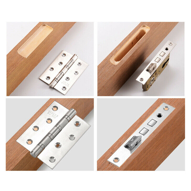 Door Hinge Template Jig Door Lock Cabinet Router Hole Drilling Guide Slot Tool