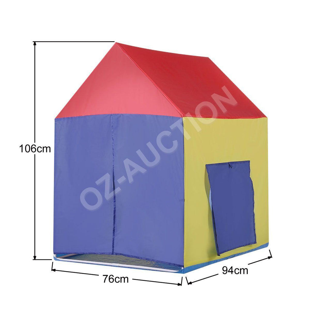 Large Kids Play Tent Toddler Teepee Tunnel Pop-Up Playhouse