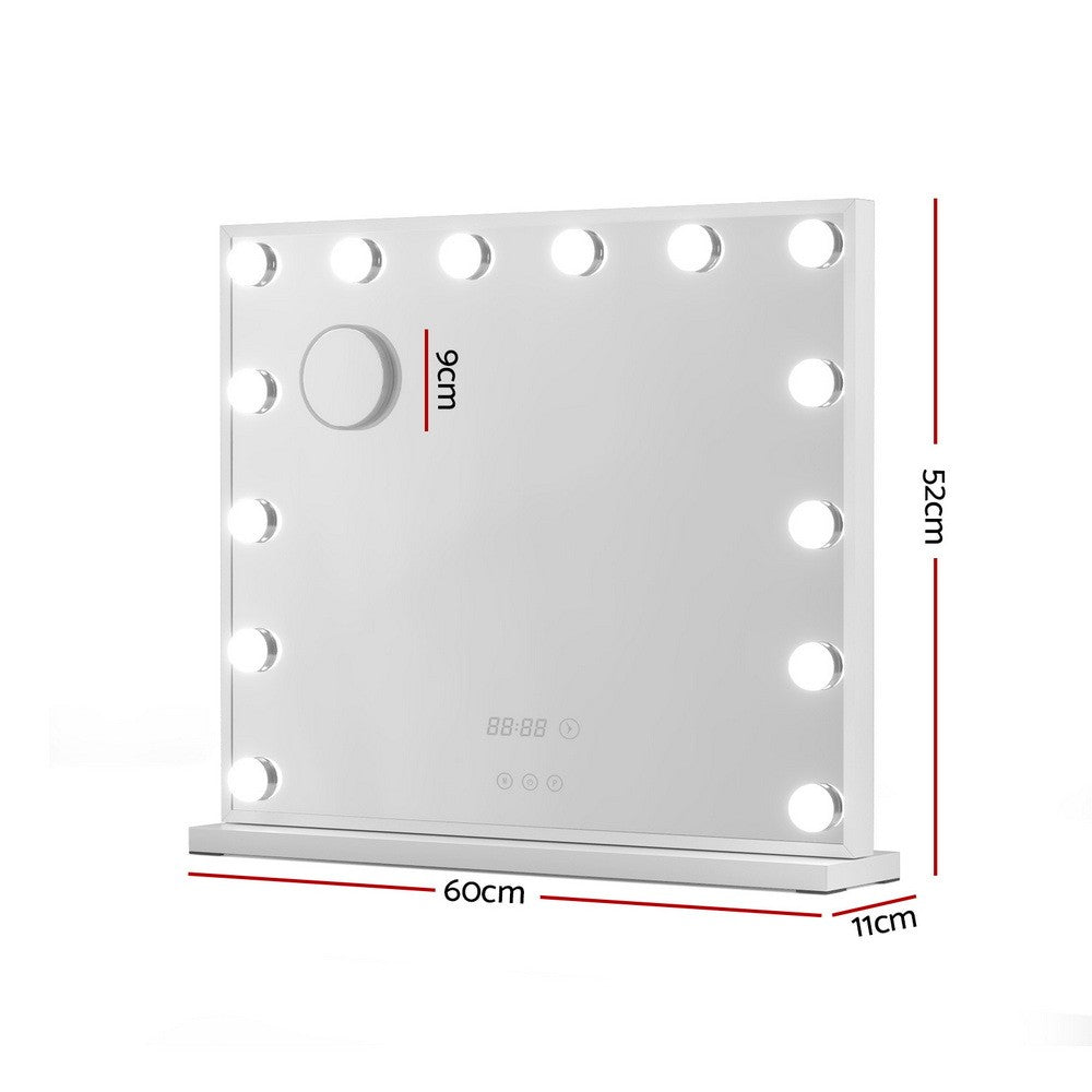 Hollywood Makeup Mirror LED Vanity Tabletop 60x52cm White